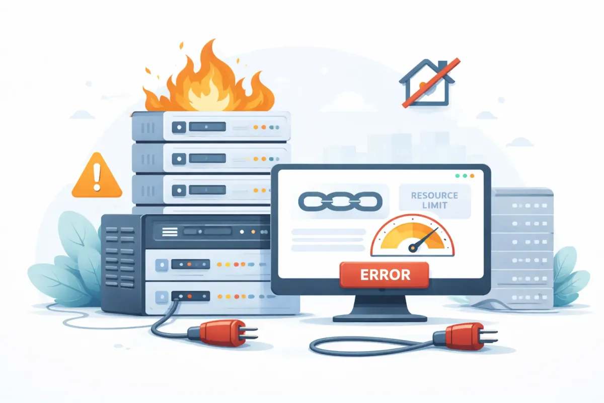 Signs that a website no longer fits its current hosting