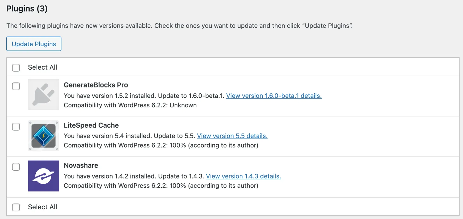 Update WordPress