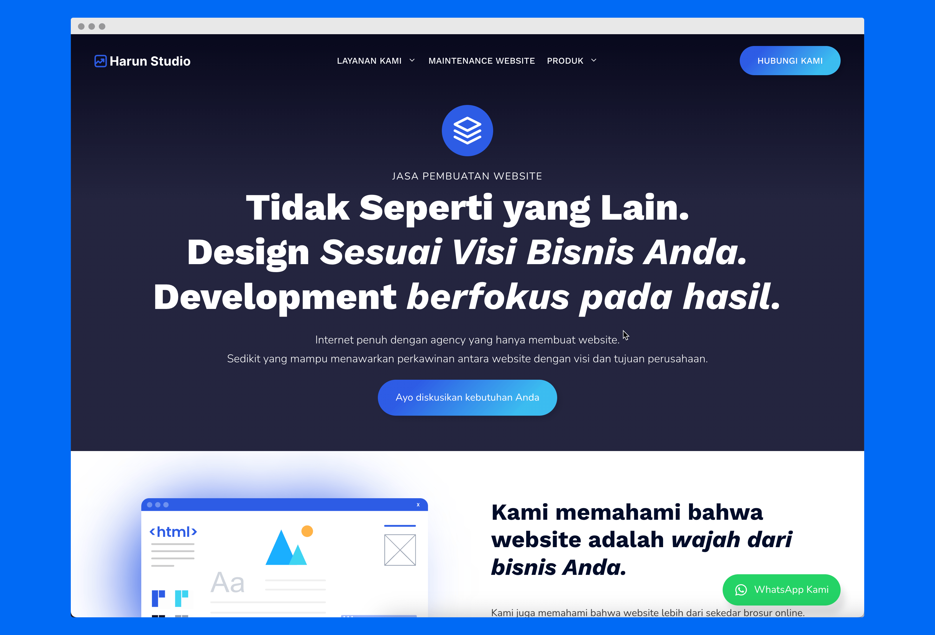 Jasa Pembuatan Website Professional - HARUNSTUDIO